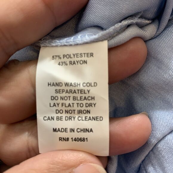 Unique Vintage Chambray Tie Back Overalls Blue Womens 5X 26 - Picture 6 of 6